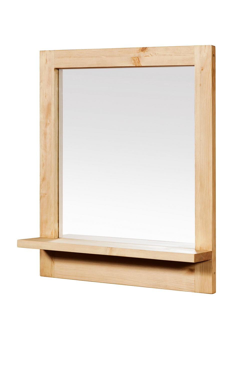  Зеркало в ванную комнату с полкой  Арль KNM7