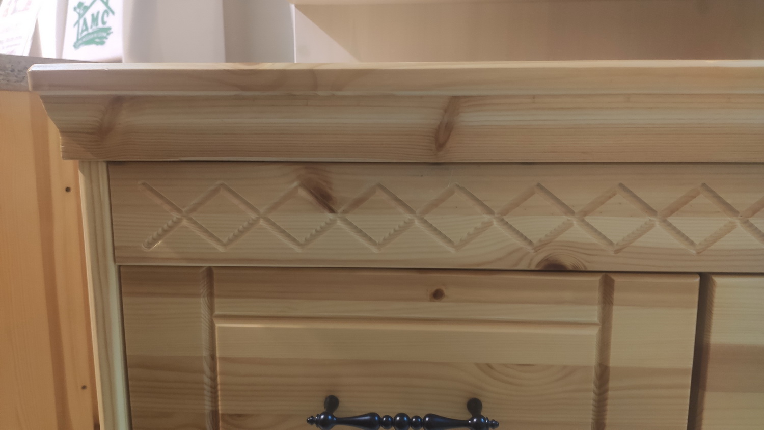 Комод с 3 ящиками массив сосны Дания №8