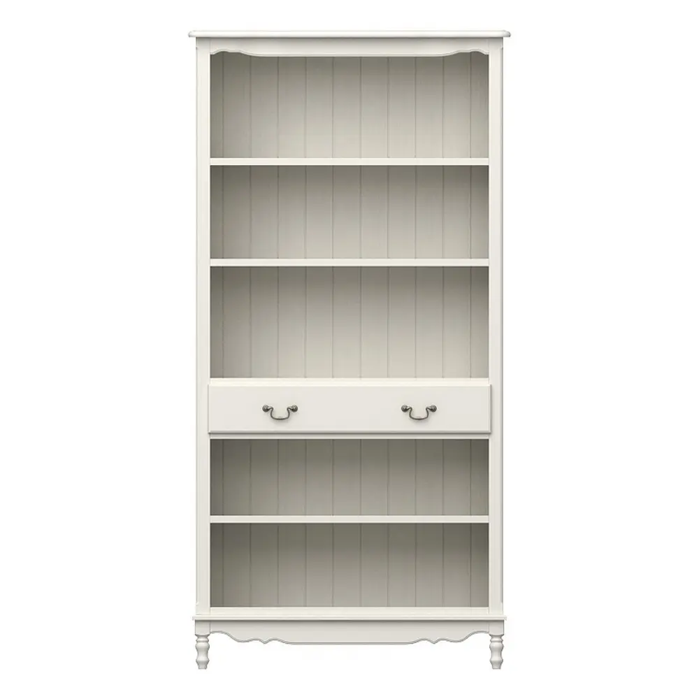 Стеллаж белый с ящиком Верден широкий