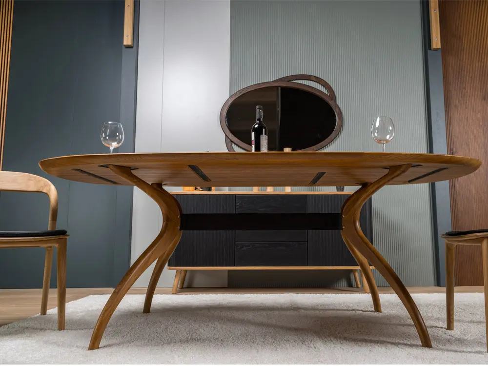 Стол массив дуба Архар обеденный 2000