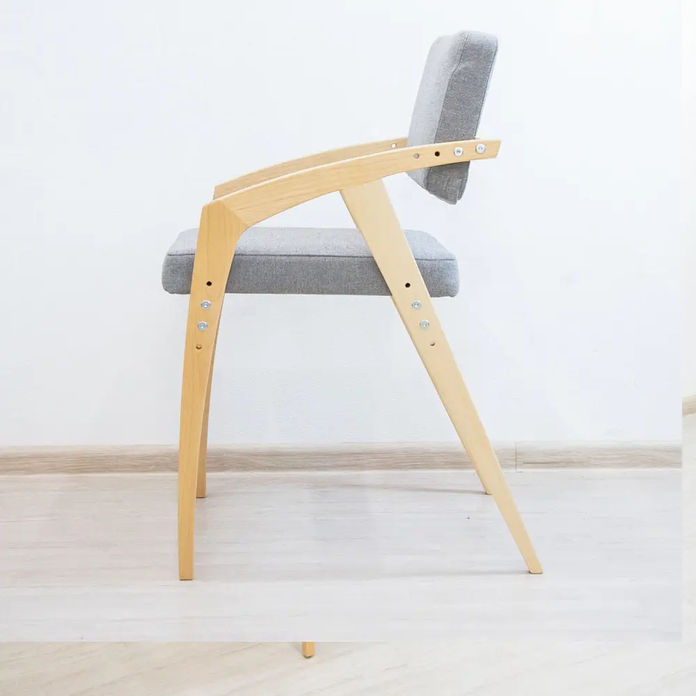 Стул массив березы Rabbit Wood Бруно рогожка Серый