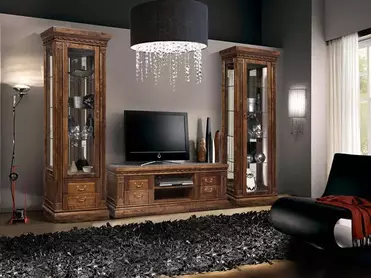 Шкаф с витриной Риека ГМ 5801
