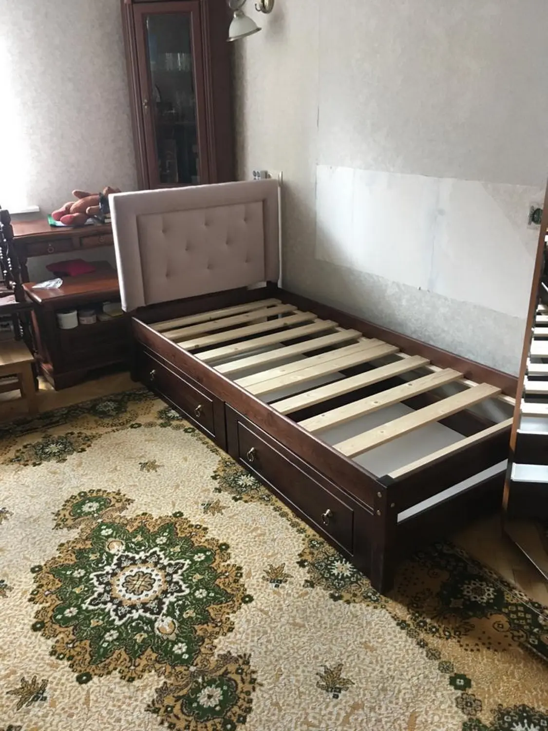 Кровать Классик-2/1 с мягким изголовьем 900х2000