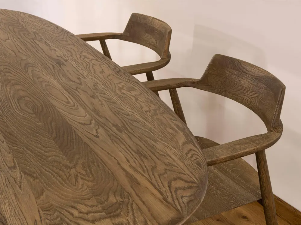 Стол овальный массив Медуза обеденный 1800