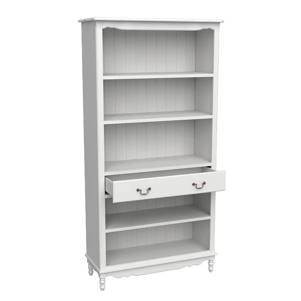 Стеллаж белый с ящиком Верден широкий