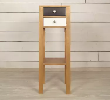 Деревянная низкая консоль с 2 ящиками "Aquarelle"