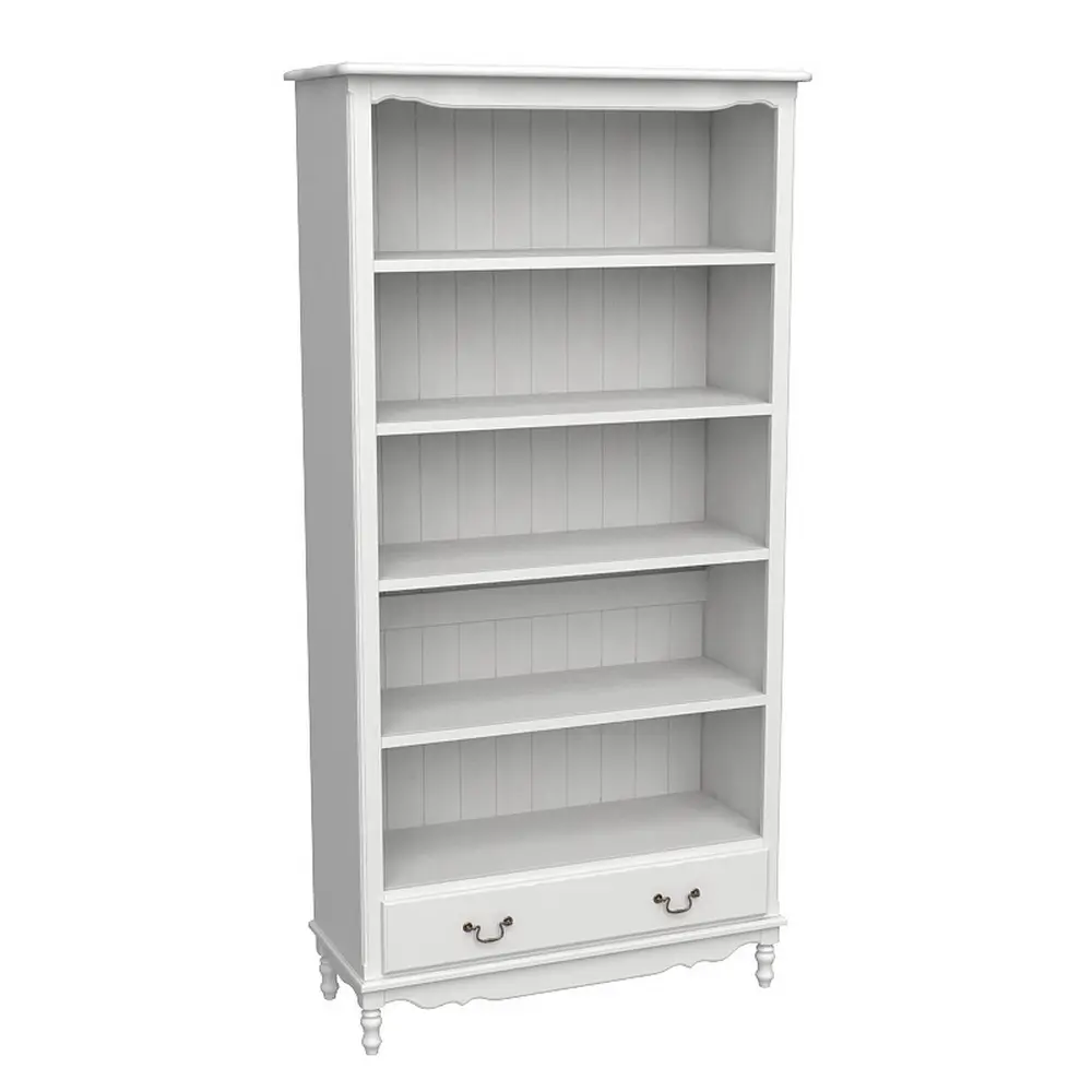 Стеллаж белый с ящиком Верден широкий