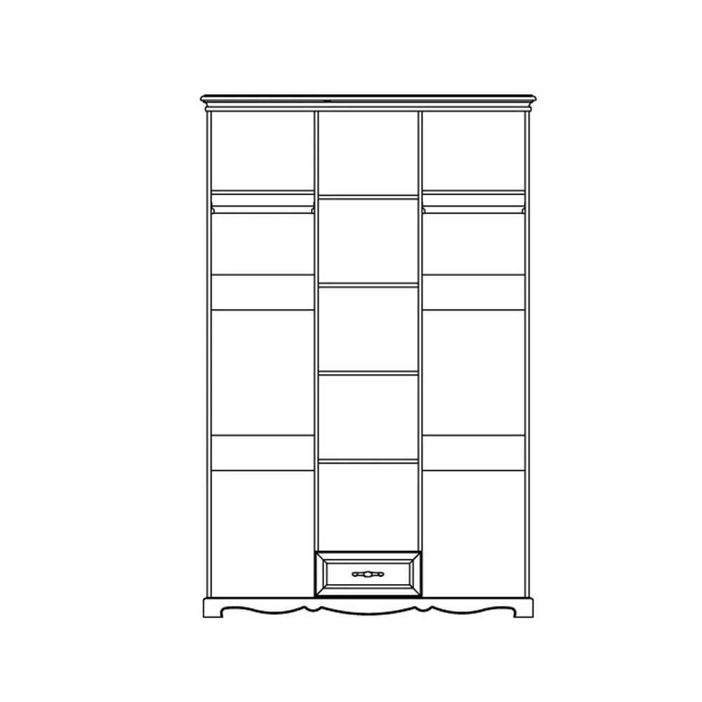 Шкаф 3-х дверный Ловелла ГМ 8803