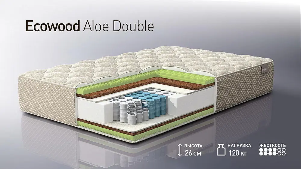 Матрас Ecowood Aloe Double 800*2000