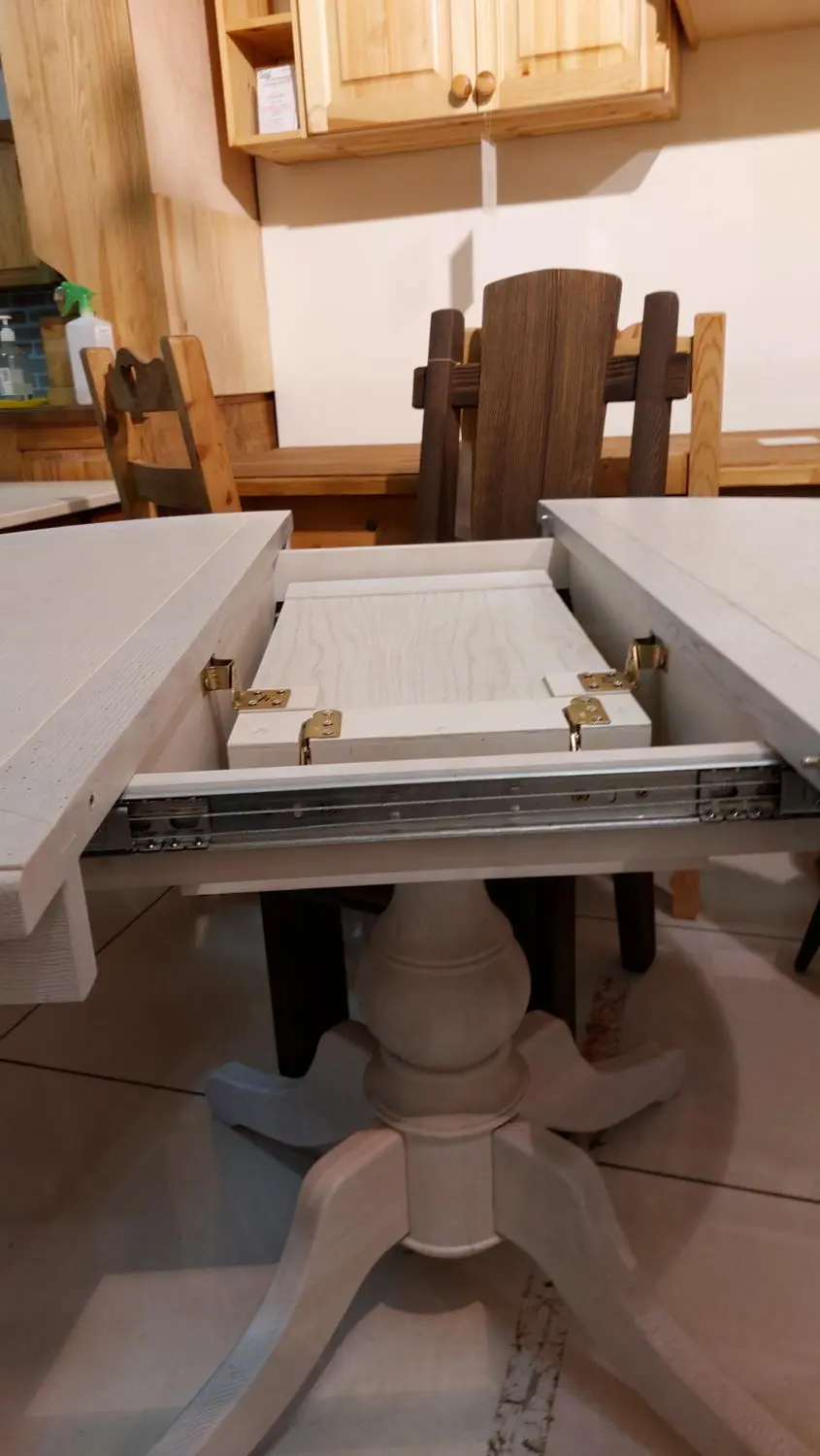 Стол круглый Луи Филипп обеденный ОВ 03 раскладной