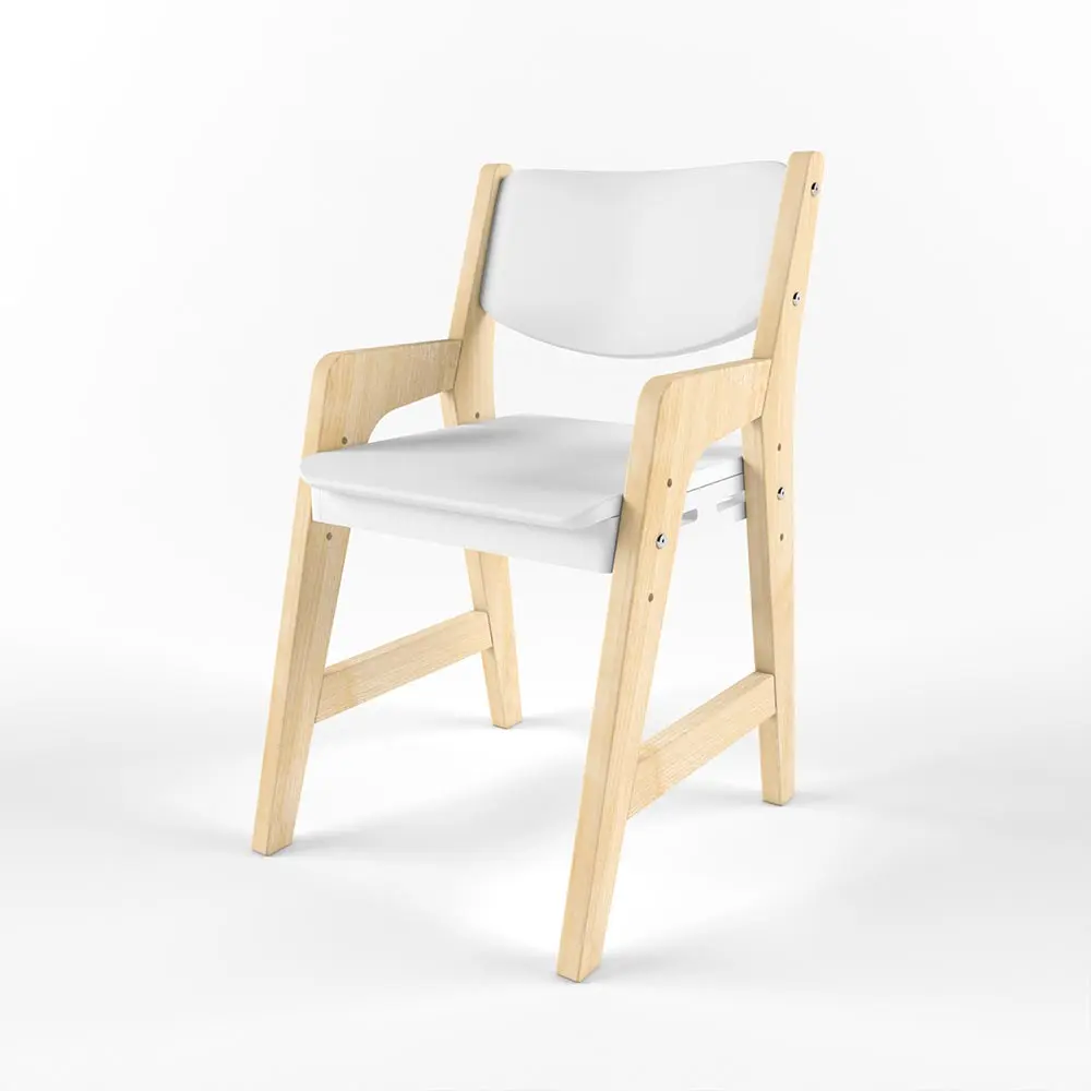 Стул Rabbit Wood Kids лак/белый