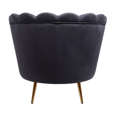 Низкое кресло ракушка Pearl Black