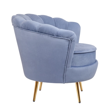 Низкое кресло ракушка Pearl Sky