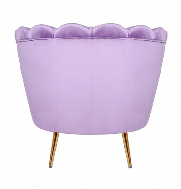 Низкое кресло ракушка Pearl Purple