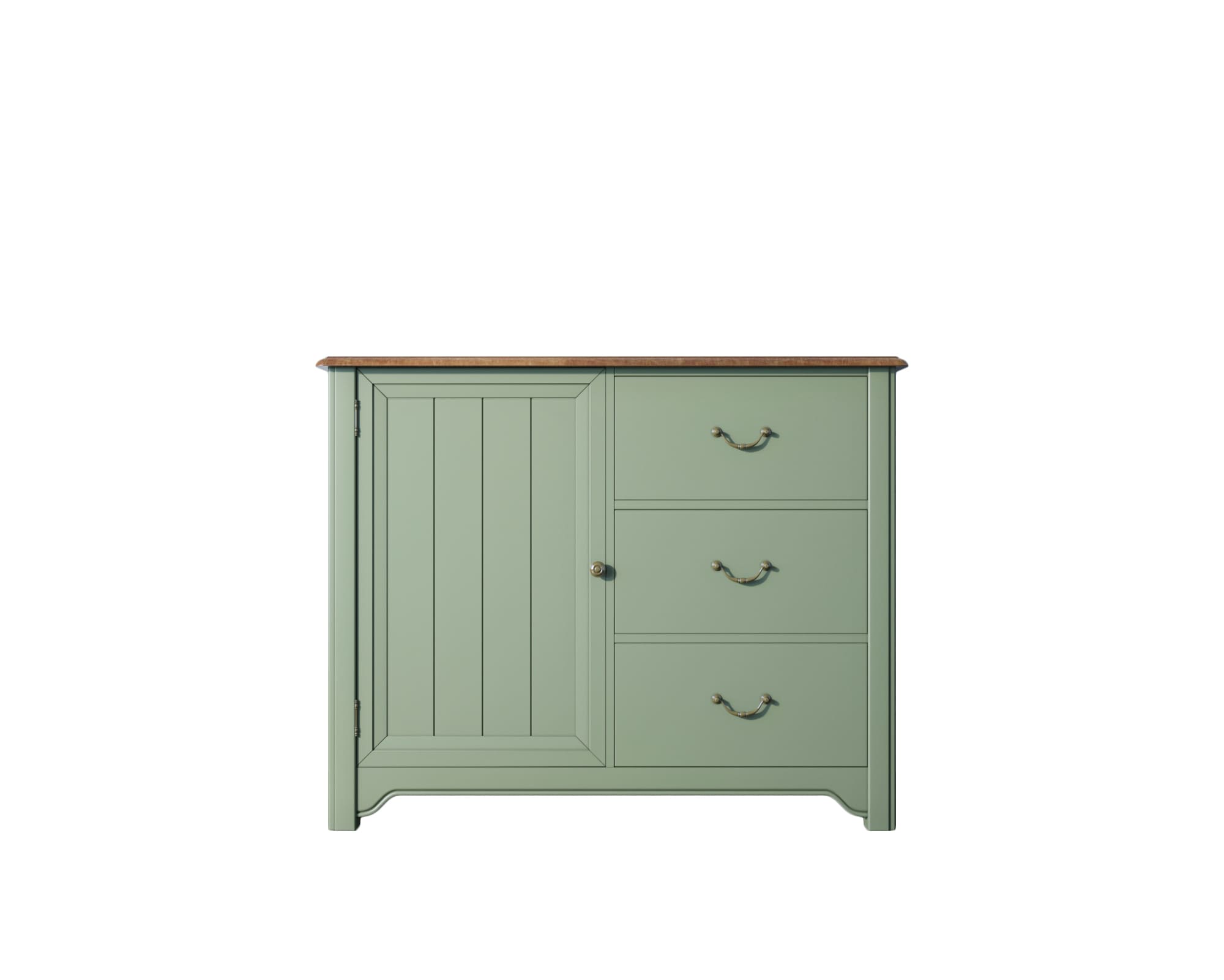 Комод массив дерева Olivia на 3 ящика с дверкой