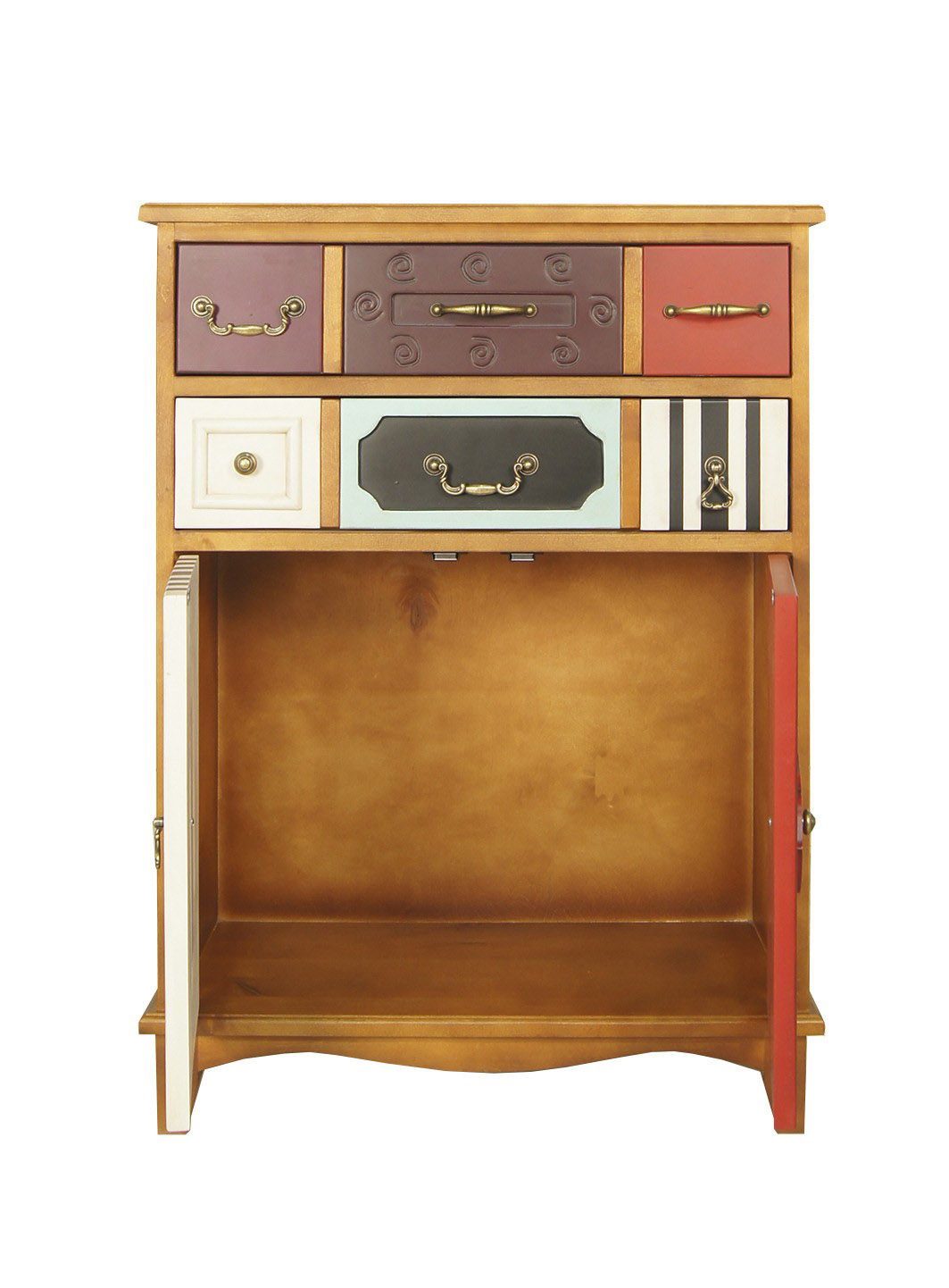 Вертикальный комод с ящиками дерево Gouache Birch (2 ящика)