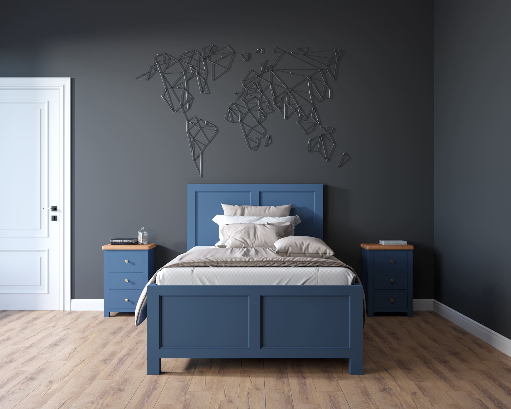 Кровать односпальная массив «Jules Verne» 900х1900