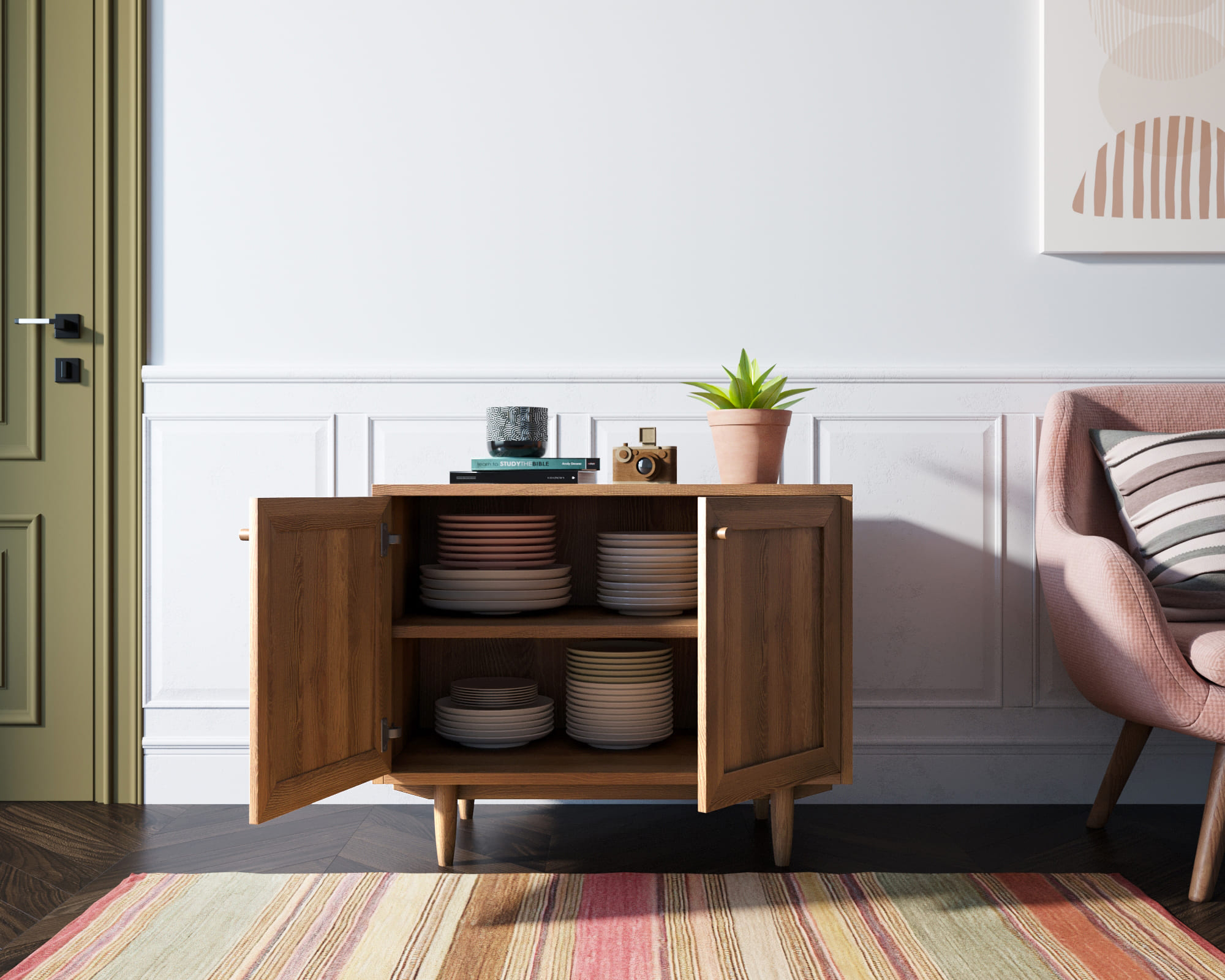 Комод 2 дверный низкий "Smart" module 04