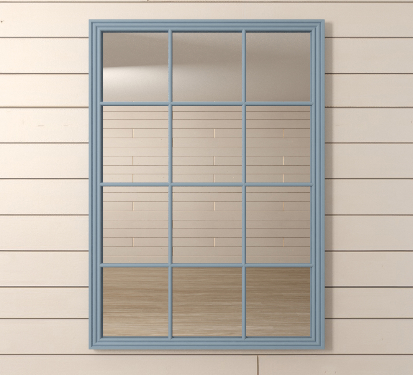 Зеркало квадратное "Florence" голубое