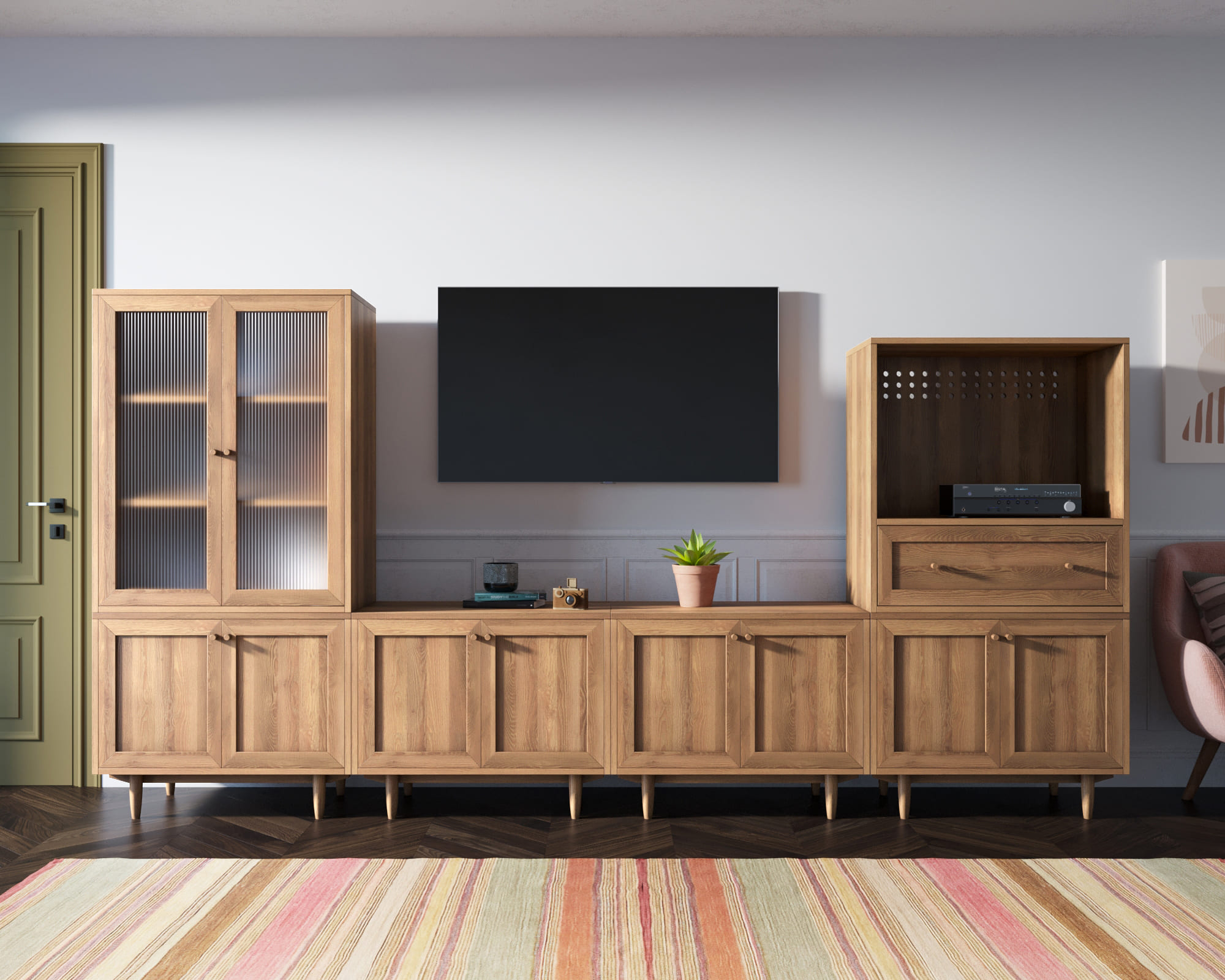 Комод 2 дверный низкий "Smart" module 04