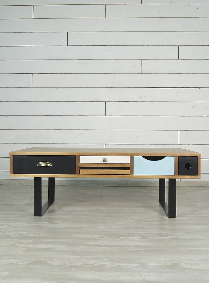 Стол журнальный с ящиками «Aquarelle Birch"