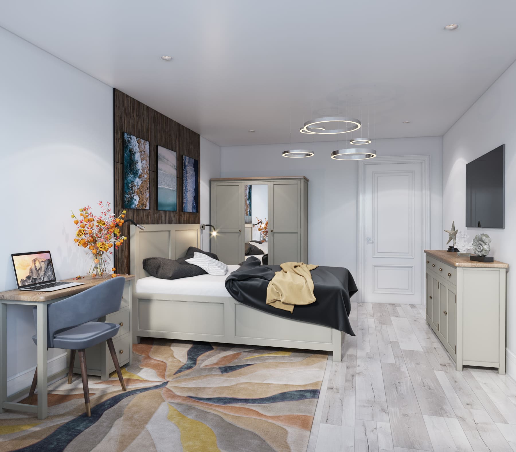 Кровать односпальная массив «Jules Verne» 900х1900