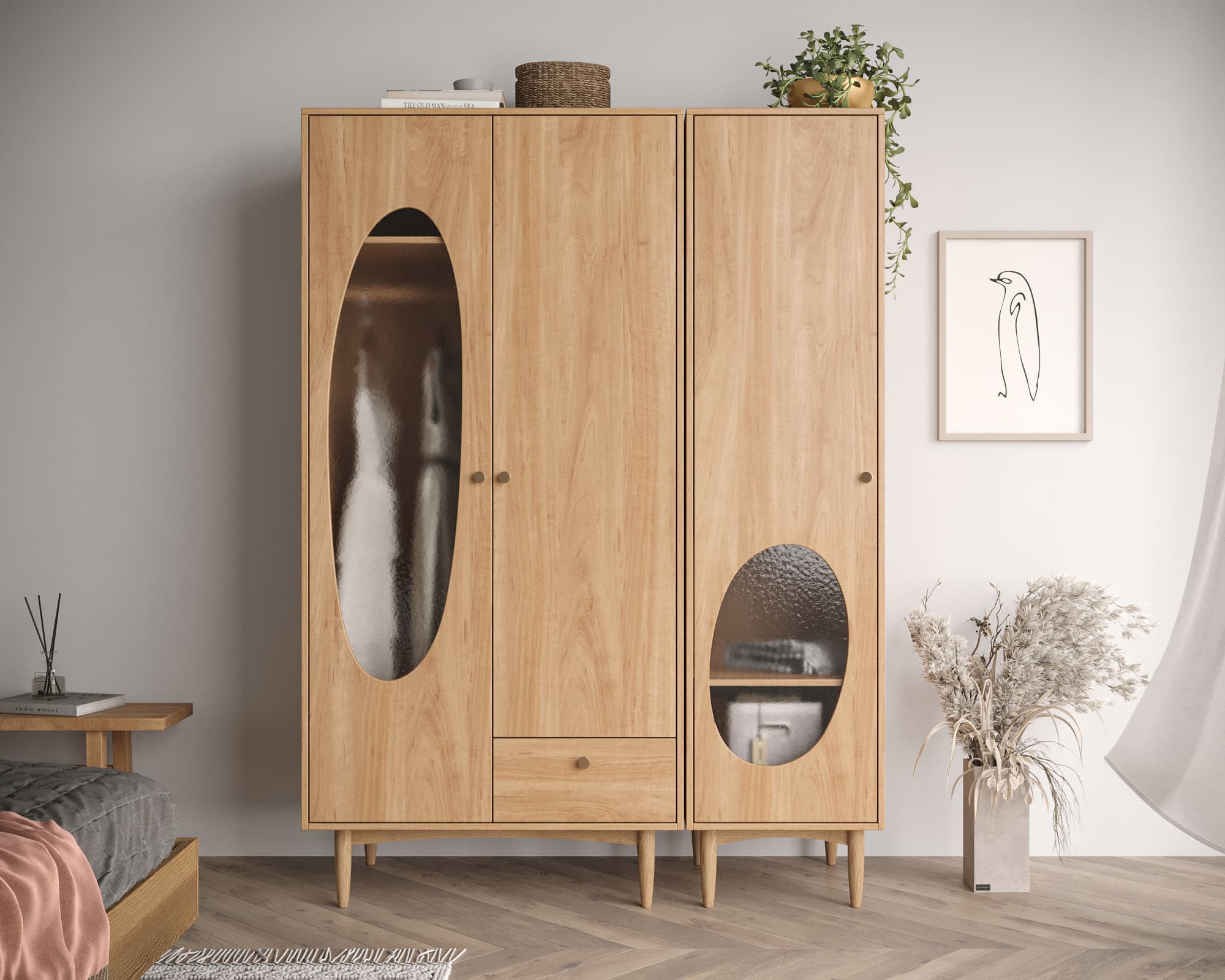 Шкаф двухстворчатый Bubble арт BBL01