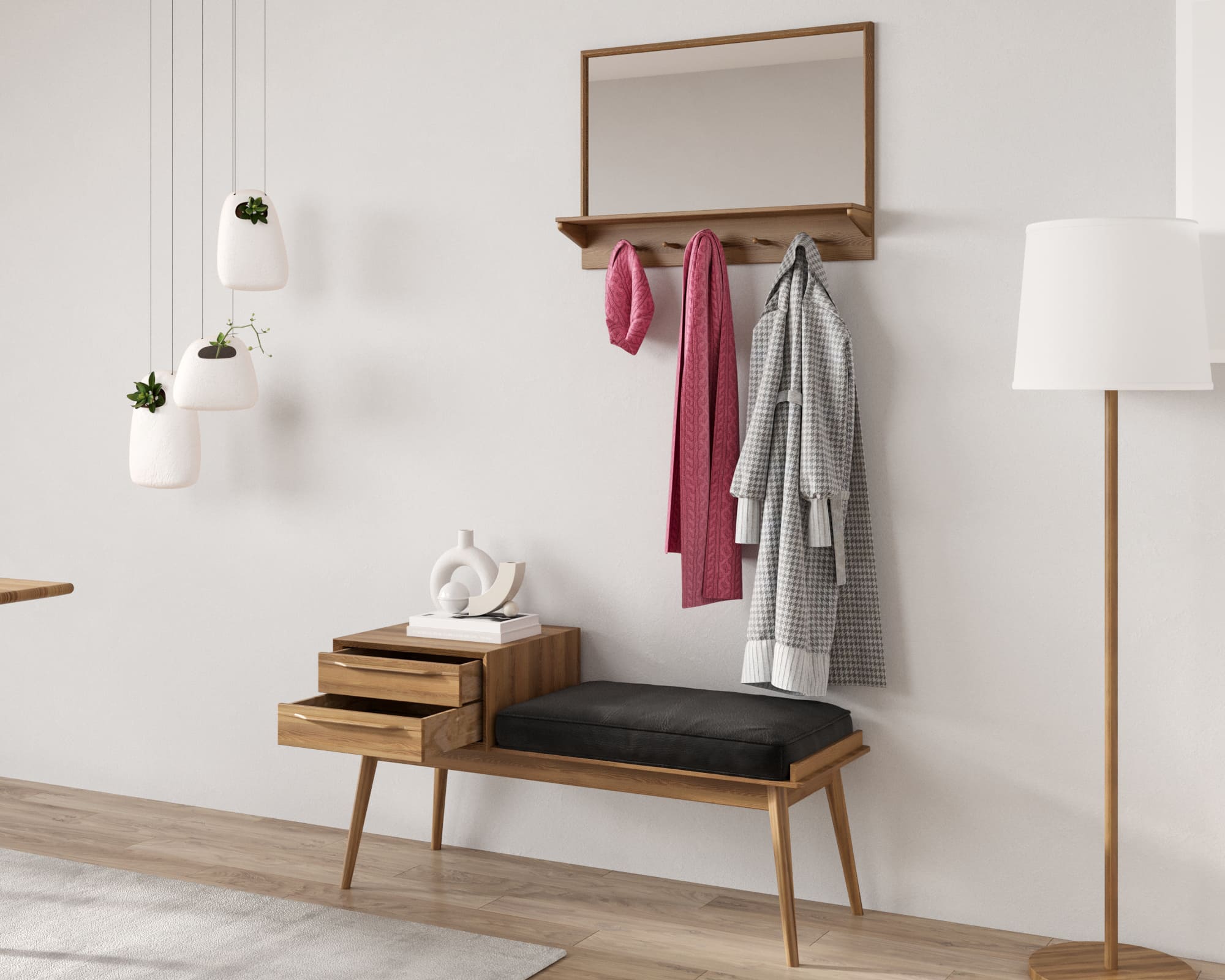 Лавка с зеркалом "Bruni"