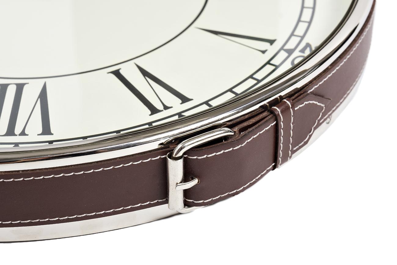 79MAL-5673-70NI Часы настенные на подвесе цвет хром d41см