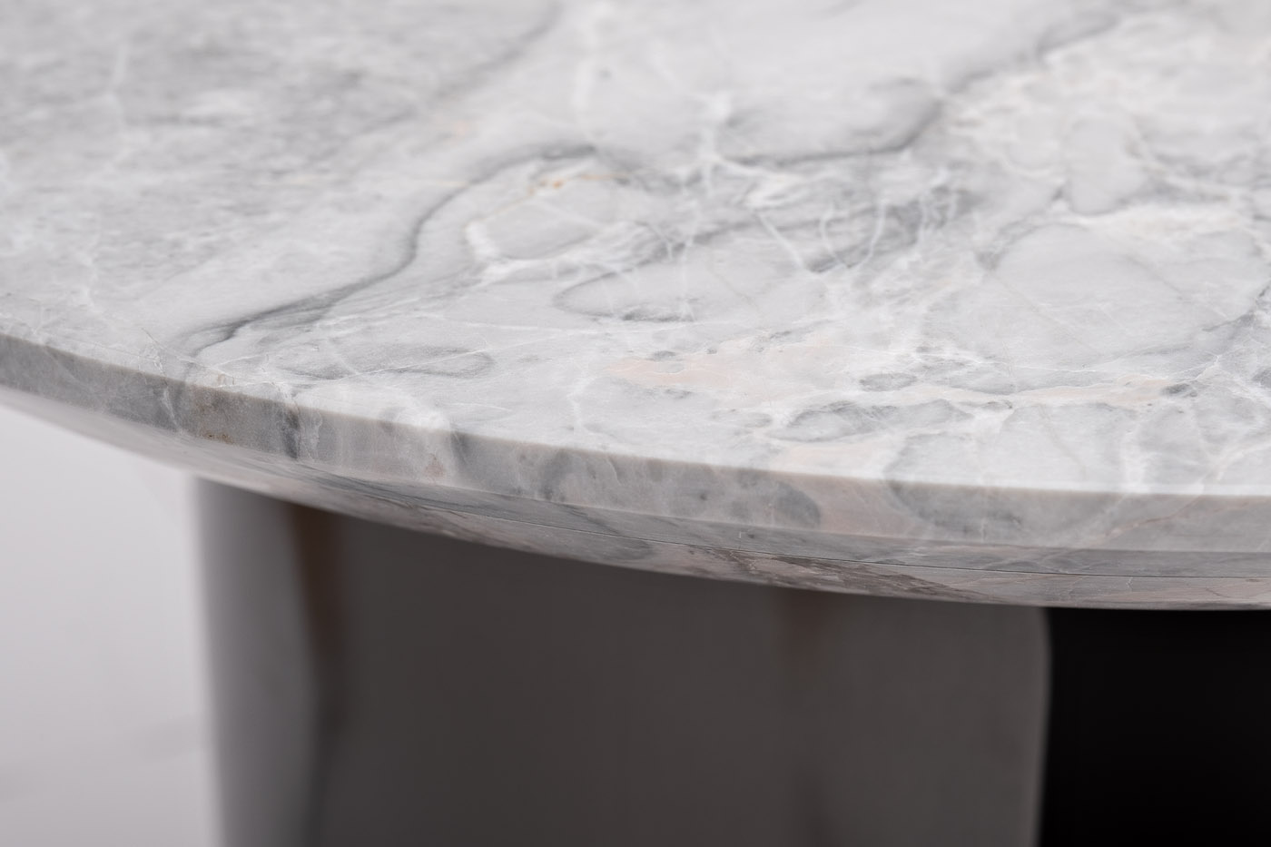 57EL-79702 Стол журнальный натур.серый мрамор d 60*50см