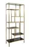 46AS-SH1452-GOLD Стеллаж  золотистый/темн.ст. 