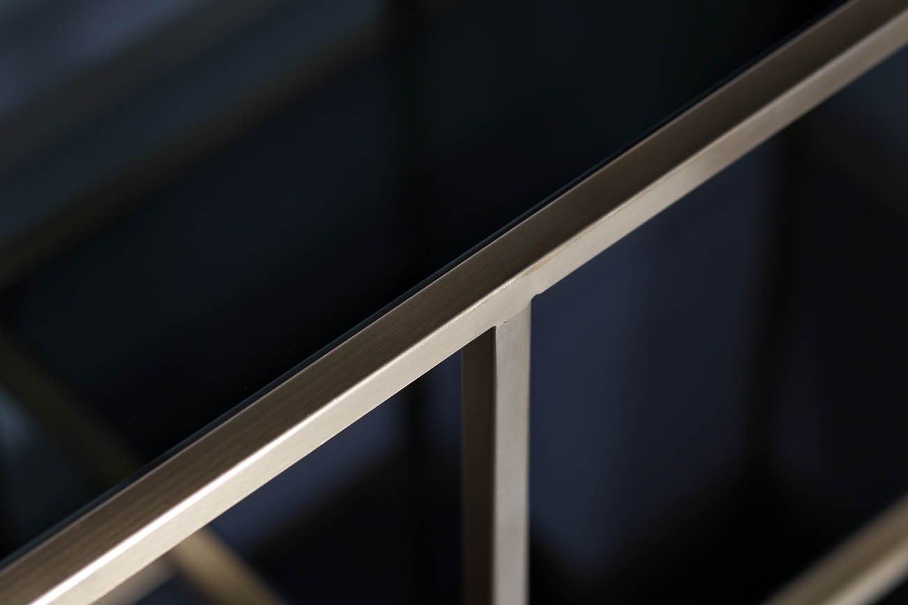 46AS-SH1452-GOLD Стеллаж золотистый/темн.ст.