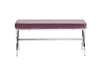 47ED-BEN006-LL Банкетка дымчато-сиреневый велюр/хром 