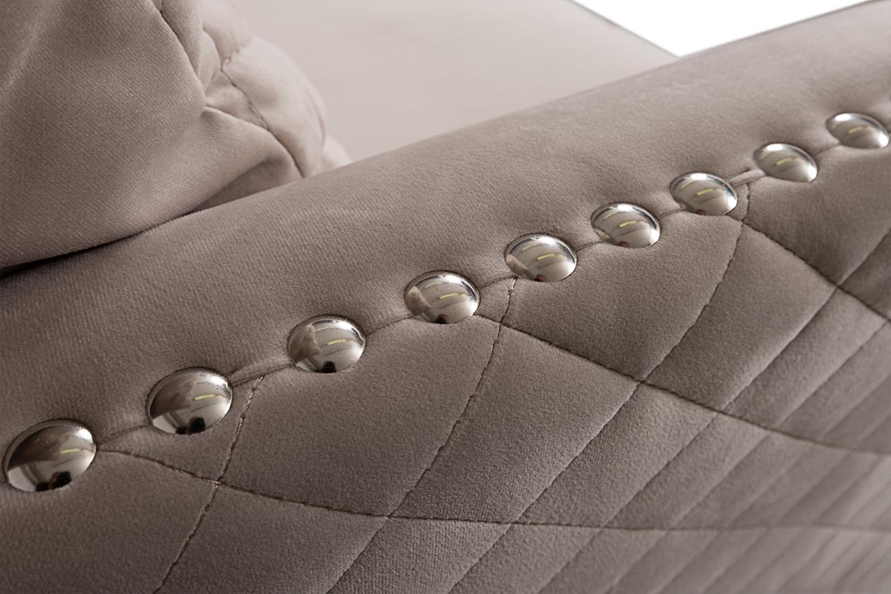 Диван Sorrento 250 трехместный, велюр крем-брюле Bel42