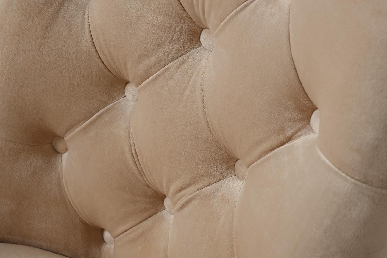 76AR-6210GOLD-BG Стул велюр бежевый/матовое золото