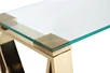 47ED-CST008/80GOLD Консоль прозрачное стекло/ золото 