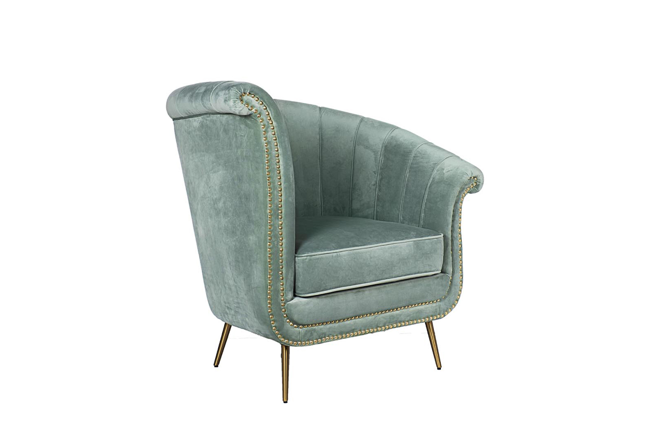 48MY-2682-R MNT GO Кресло, велюр мятный (правое)