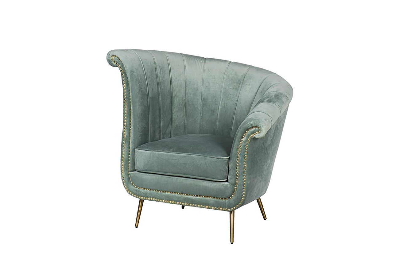 48MY-2682-R MNT GO Кресло, велюр мятный (правое)