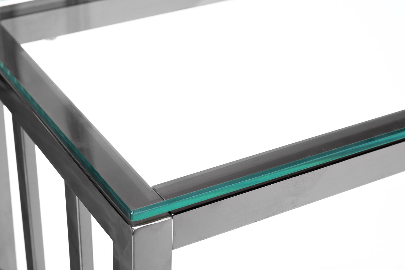 47ED-CST072 Консоль прозрачное стекло/ хром