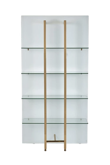 58DB-SH17071CS Стеллаж Marbella White бел/зол. 
