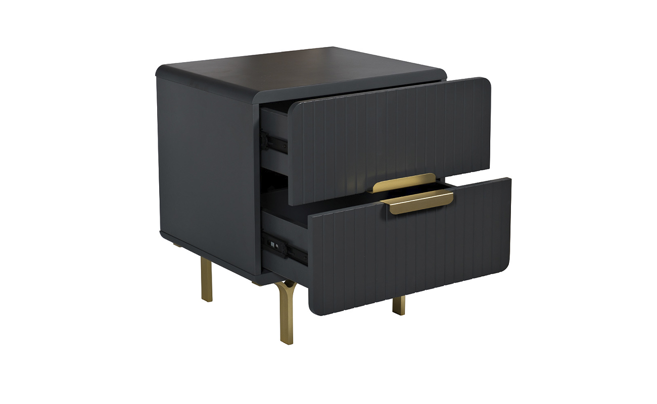 40AD-CB0005A Тумбочка серая