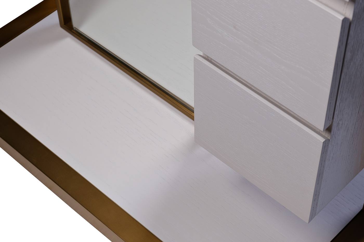 58DB-18158ZERK Тумба с зеркалом и подсветкой, светлый шпон