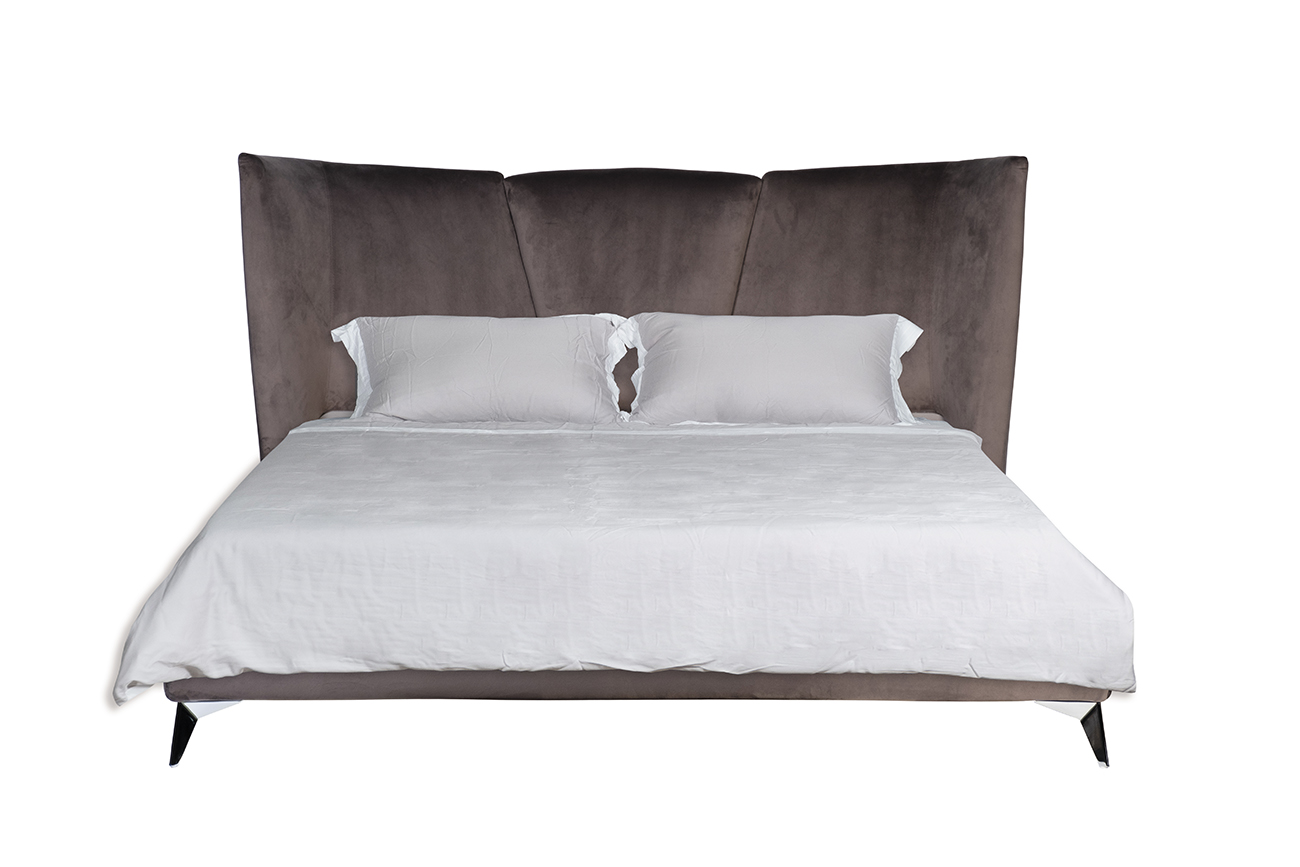 Кровать Siena без мех.велюр серый Триумф17