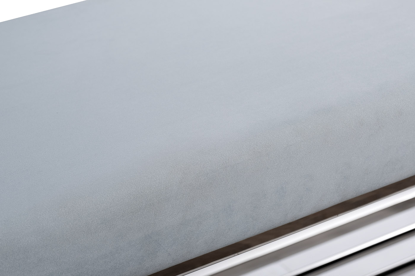 47ED-010BAN-GLB Банкетка голубой велюр/ хром