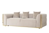 102AN-DIV-9173-BEG Диван Bern трехместный, велюр бежевый 