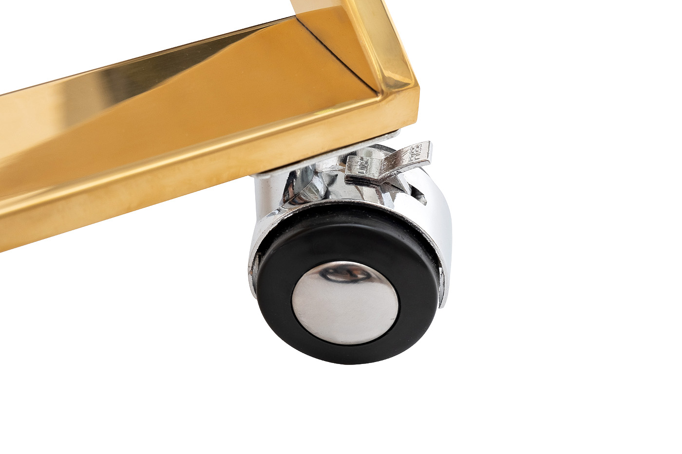 KFG134 Стол сервировочный матовый, н/ж сталь золото