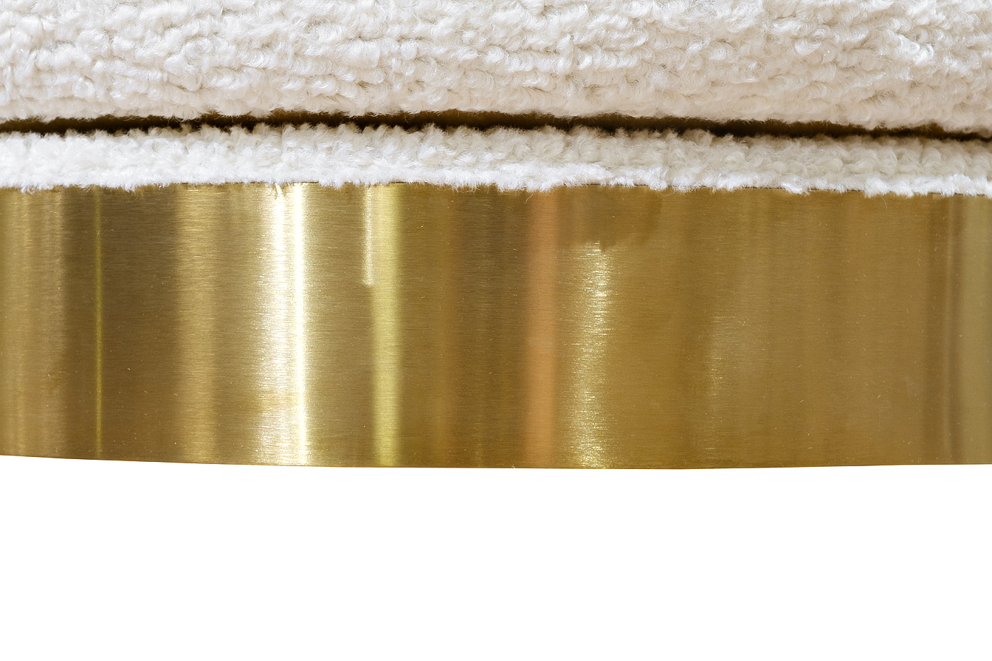 Кресло Napoli вращающееся, иск. мех, кремовое Sheepskin