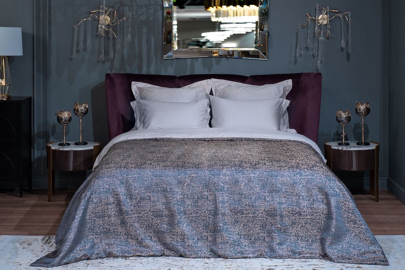 GD-TEL09-POKR GOL Покрывало BARI голубое