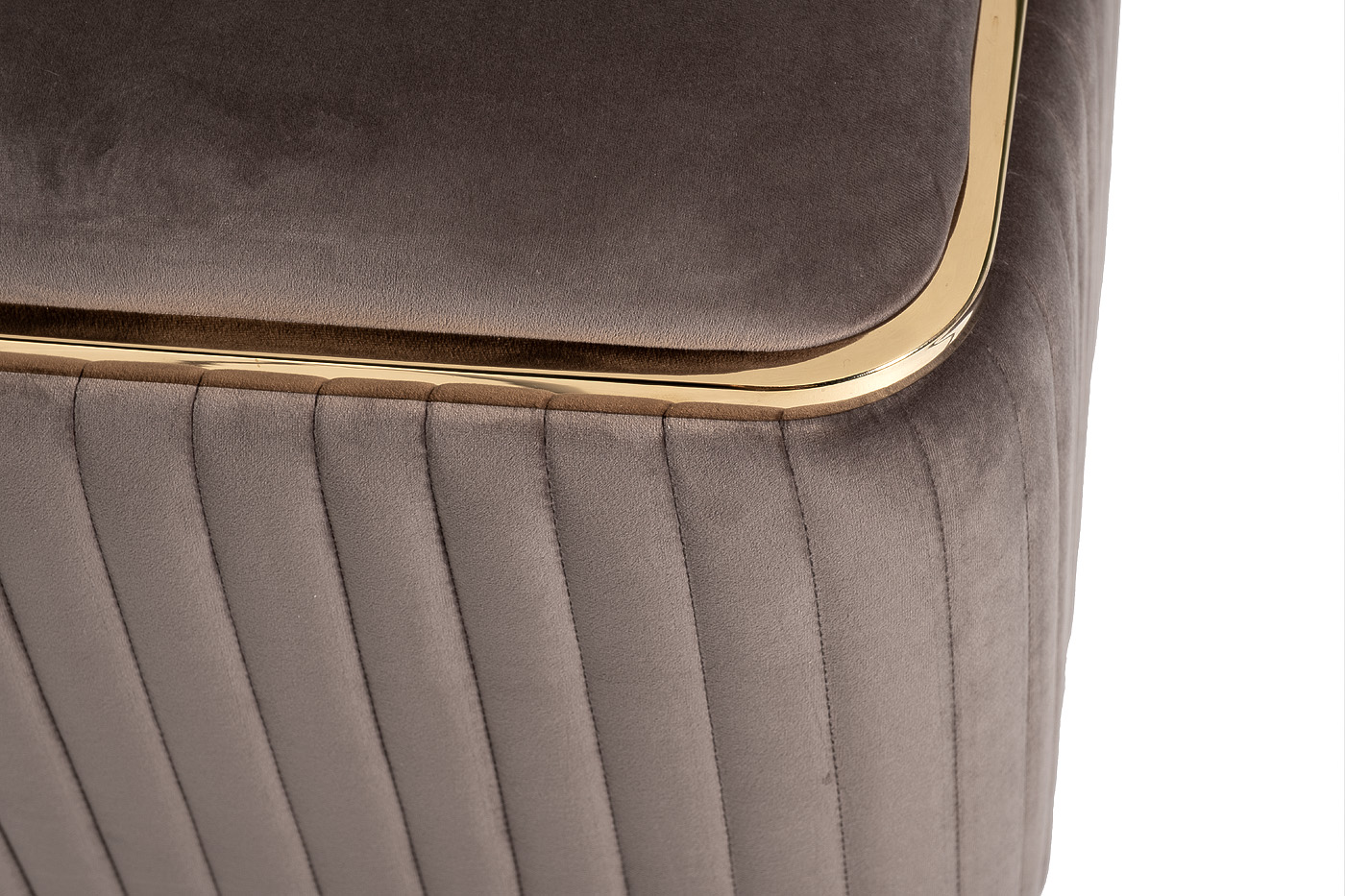 102AN-PUF-1300-KOR Пуф Glarus, велюр коричневый