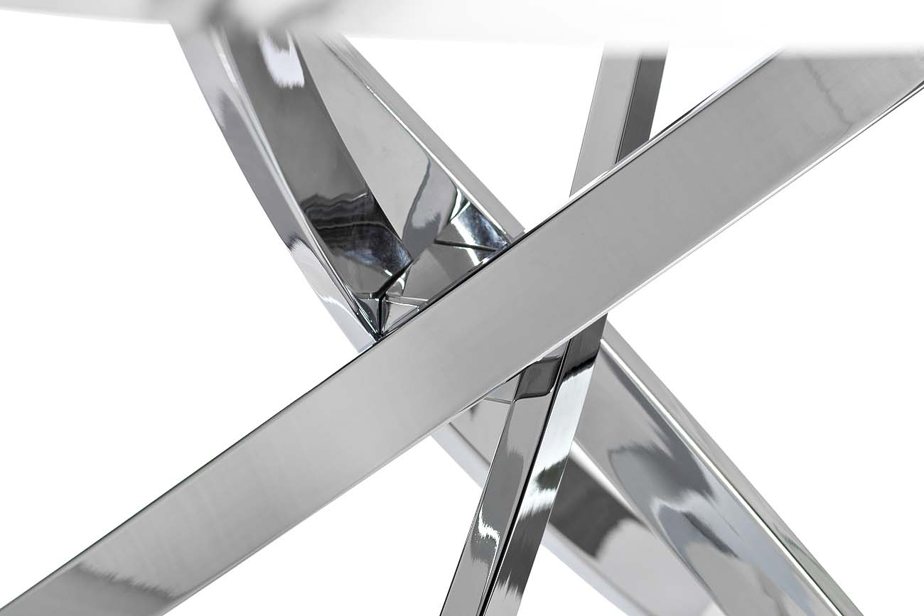 30F-STOL/OB-9571 Стол обеденный круглый, ножки хром